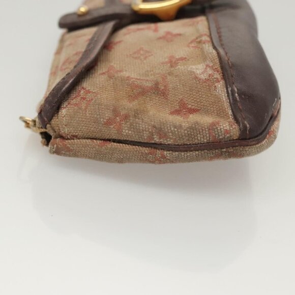 LOUIS VUITTON Monogram Mini Ansophie Pouch Red M92696 LV Auth 121201 - Picture 4 of 16